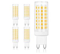 HHZY Lampada LED 7W G9 Dimmerabile, 700 LM No Sfarfallio Sostituzione Lampada LED G9 Lampada Alogena 70W G9, Lampadina G9 AC 230V, Risparmio Energetico, Confezione da 5,Warm White 3000k,110V