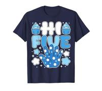 Hi 5 Five Crew Birthday Matching Family Party 5 Anni Maglietta
