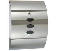 HI Cassetta postale con portagiornali in acciaio inox