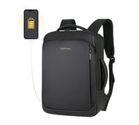hi-chshopping Zaino Porta PC Multitasche, Capiente, Compatto, Impermeabile, Per Laptop, Tablet, Ipad, Smartphone, Con Porta USB per Powerbank, Cavo Incluso, Unisex, 20 L, Ner