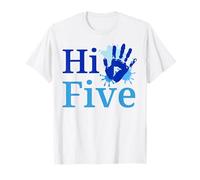 Hi Five Handprint - Costume da festa per 5° compleanno, per ragazzi Maglietta