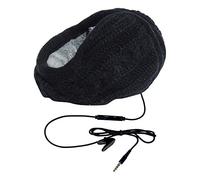 Hi-Fun Hi-Ear Paraorecchie con speaker integrato - Lana Treccia nera