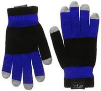 Hi-Fun Hi-Glove-MBLU Guanto Uomo per Smartphone e Tablet, Blu