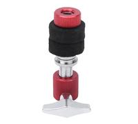 Hi-Hat Cymbal Clutch for Jazz Drum Kit, 6mm Rod, 1 Pack | Stable Clutch Grip, Metal Build, Red Black Finish