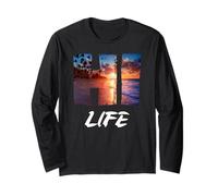 Hi Life Aloha Hawaii Tropical Island Tee Vacanza Hawaiana Maglia a Manica