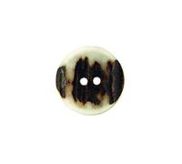 Hi Life Living Nature 10x Bottone in Vero Corno di Cervo. Misura 25,40mm - 184740H