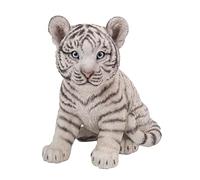 Hi-Line Gift Ltd. STATUA DEL CUBO DI TIGRE BIANCO SEDUTO