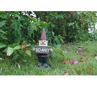 Hi- Line Gift RUNADI 75616-N GNOME Holds Go Away Sign