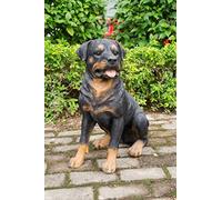 Hi- Line Gift RUNADI 87688 Decorative Rottweiler Sitting Large Dog Statue