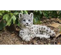 Hi- Line Gift RUNADI 87695-A - Statuetta Leopardo delle Nevi