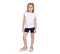 hi!mom Leggings corti scolastici per ragazze, in cotone a mezza lunghezza, per uniforme scolastica, sopra il ginocchio, leggings in cotone per bambini, per danza scolastica, elasticizzati, morbidi,
