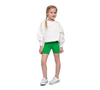 hi!mom Leggings corti scolastici per ragazze, in cotone a mezza lunghezza, per uniforme scolastica, sopra il ginocchio, leggings in cotone per bambini, per danza scolastica, elasticizzati, morbidi,