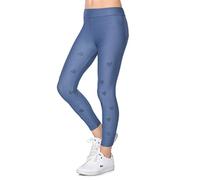 hi!mom Leggings da bambina a lunghezza intera, elasticizzati, in morbido cotone, Blu scuro, 10 anni