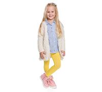 hi!mom - Leggings Invernali Bambina - Morbido e Caldo Cotone - Giallo - 1-2anni - CHILD28