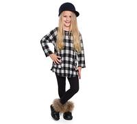 hi!mom - Leggings Invernali Bambina - Morbido e Caldo Cotone - Nero - 12-13anni - CHILD28