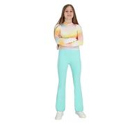 hi!mom Pantaloni a Zampa per Bambini I Leggings Casual in Cotone per Danza e Yoga I Leggings Svasati con Vita Elastica e Ampia per Ragazze I Pantaloni a Zampa per Bambini Taglie 6-13 Anni