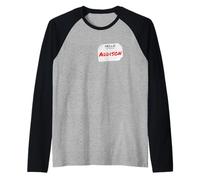 Hi My Name Is Addison Lazy DIY Costume per Feste Maglia con Maniche Raglan