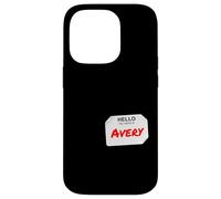 Hi My Name Is Avery Lazy Costume fai da te per feste Custodia per iPhone 14 Pro