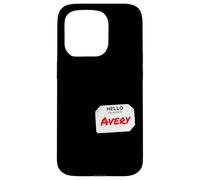 Hi My Name Is Avery Lazy Costume fai da te per feste Custodia per iPhone 15 Pro