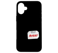 Hi My Name Is Avery Lazy Costume fai da te per feste Custodia per iPhone 16 Plus