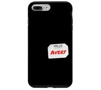 Hi My Name Is Avery Lazy Costume fai da te per feste Custodia per iPhone 7 Plus/8 Plus