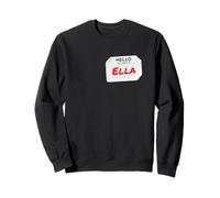 Hi My Name Is Ella Lazy Costume Fai da Te per Feste Felpa