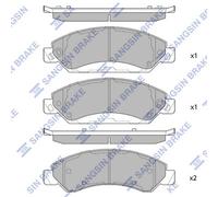 Hi-Q SP4027 Kit pastiglie freno, Freno a disco per CADILLAC