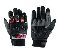 Hi Quality Leather Textile Motorcross Gloves Motorcycle Motorbike A-PRO Grey M