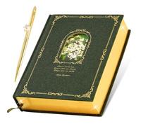 hi!SCI Diario spesso per donne e ragazze, 360 pagine A5 con dipinti, diario vintage con confezione regalo e penna, idea regalo per donna (verde oliva scuro)