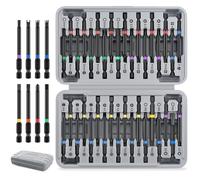 Hi-Spec 36 Pezzi Set di Inserti per Cacciavite con Attacco Esagonale da 75mm con Torx di Sicurezza, Quadrati, XZN e Multi-Inserti