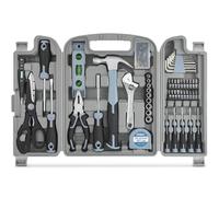 Hi-Spec Cassetta Attrezzi Completa Grigio, Valigetta Attrezzi 54 Pezzi con Utensili Manuali per Riparazioni Fai da Te in Casa e Ufficio, Kit per Principianti