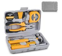 Hi-Spec Kit di utensili - mini cassetta attrezzi completa, cassetta per gli attrezzi per casa e ufficio, 24 pezzi, giallo