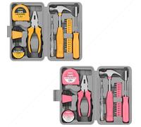 Hi-Spec Kit di utensili - mini cassetta di attrezzi e Hi-Spec Set Attrezzi, Cassetta Attrezzi Rosa