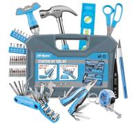 Hi-Spec Kit di Utensili per Casa e per Dormitorio Studentesco da 48 Pezzi con Cacciavite a Cricchetto Con Impugnatura, Punte, Utensile Multifunzione, Pinza Multifunzione da Campeggio Università