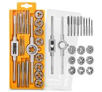 Hi-Spec Set Maschi e Filiere Metriche M3-M12, Giramaschi e Accessori