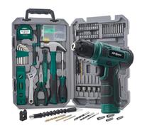 Hi-Spec Trapano Avvitatore a Batteria 8V USB Ricaricabile con Set Completo di Attrezzi per la Casa - Trapano Elettrico Senza Fili con Cassetta Portautensili Compatta, Verde