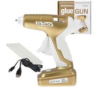 HI-TACK Pistola per colla a caldo, punta fine, calore rapido, alta temperatura, fai da te, arte, artigianato, riparazioni, carte, 10-20 Watt cordless