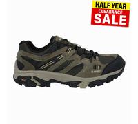 Hi-Tec Apex Scarpe Da Camminata Impermeabili Uomo All Terrain Verdi Con Lacci