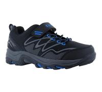 Hi-Tec Blackout Low Junior - Stivali da Escursionismo Alti Bambino, Nero (Black/Blue 21), 38 EU