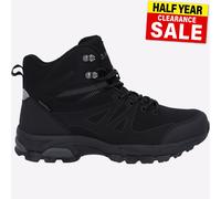 Hi-Tec Jackdaw Mid Scarpe Da Trekking Uomo Impermeabili Nere Con Lacci