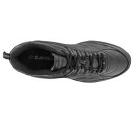 Hi Tec Mens Blast Scarpe Trainer Nere In Pelle E Tessuto Con Lacci
