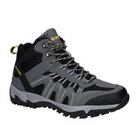Hi-Tec Men's Jaguar Mid Wp Hiking Boot, Graphite Black Citron, 46 EU