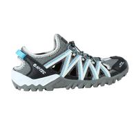 HI-TEC NARVAL, sandali sportivi da donna, antiscivolo, escursionismo, trekking e spiaggia, asciugatura rapida, regolabili, Grigio Black Aquarius, 42 EU