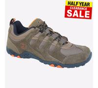 Hi-Tec Quadra Scarpe Da Trekking Da Uomo Con Lacci In Camoscio Marrone