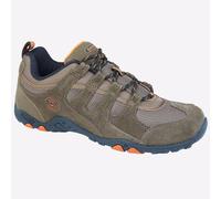 Hi-Tec Quadra Scarpe Da Trekking Da Uomo Con Lacci In Camoscio Marrone