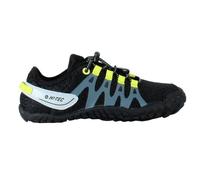 HI-TEC - Scarpe Barefoot Bambino Abyss Junior | Barefoot Bambino Montagna, Escursionismo | Calzature rispettose, confortevoli, minimalistiche | Leggero, traspirante e flessibile | Black-Lime, 30, nero