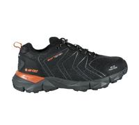 HI-TEC - Scarpe da Trekking da Uomo Kinyeti WP | Scarpe da Montagna da Uomo, Escursionismo | Piedi Asciutti con Membrana Impermeabile, Trazione Ottimale, Comode | Nero/Arancione Ruggine, 44