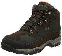 Hi-Tec Storm WP Wide, Scarpe da Passeggio Uomo, Dk Cioccolato/Dk Taupe/Arancio Bruciato, 41 EU Larga