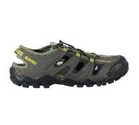 Hi-Tec Truck Sandalo Sportivo Uomo/Scarpe Traspiranti con Punta Chiusa sono adatte per la Spiaggia,All'aperto,Escursionismo/Sandalo Trekking Uomo Estate, Olive Taupe Golden Palm, 46 EU