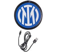 Hi Tech Artisans Wireless Charger Ufficiale F.C. Inter, Caricatore Cellulare Universale, Disegnato e Stampato in Italia, Caricatore Portatile per Tifosi nerazzurri, Nero e Blu con Logo Nuovo